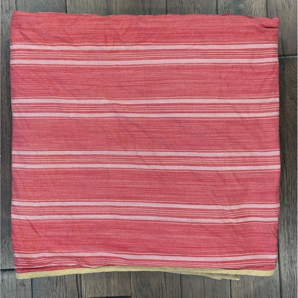 RARE! Vintage RALPH LAUREN FULL QUEEN Bed Comforter Red STRIPE SEYCHELLES